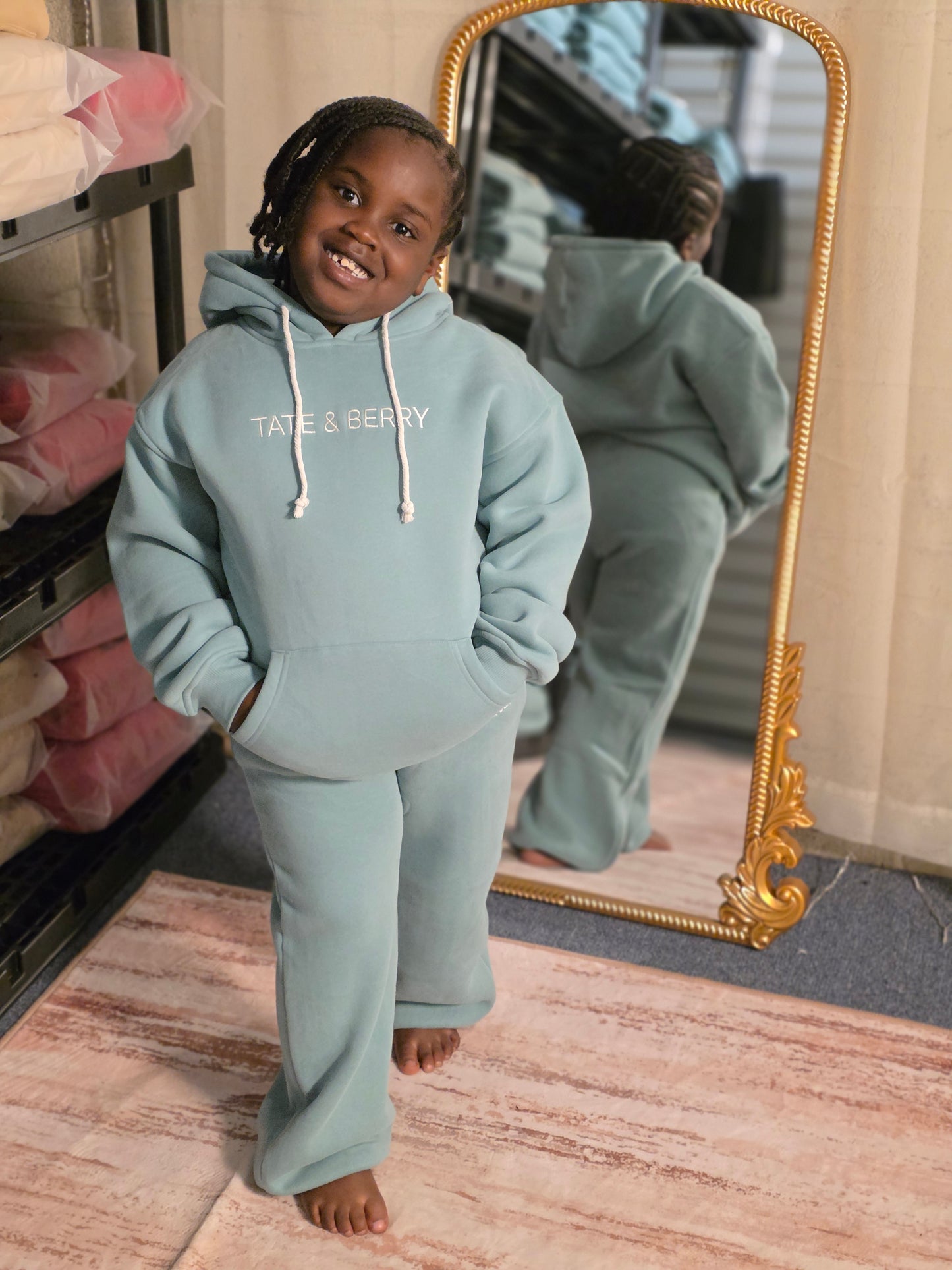 Kids Coastal Mist Jogger Set