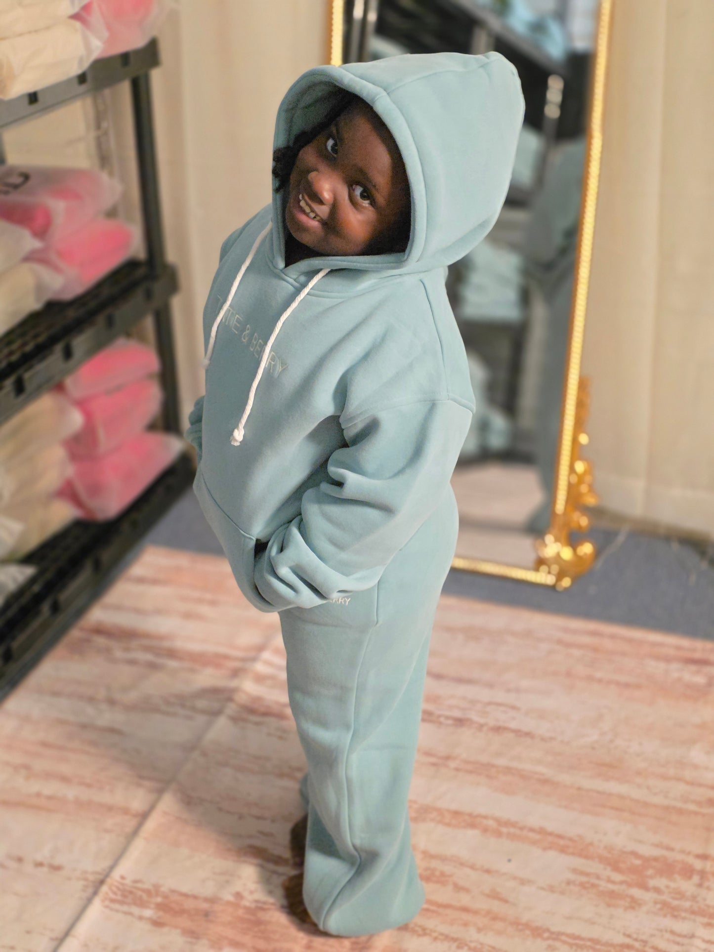 Kids Coastal Mist Jogger Set
